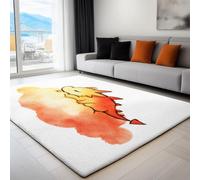 Area Rug 180 x 240 cm Cartoon Dragon In The Clouds Non-Slip, Short Pile Rugs for Living Room, Soft Rectangle Carpet for Bedroom, Home Decor, Machine Washable printed Carpet, Light Color