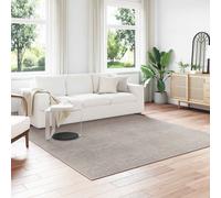 Area Rug 240x240 cm Cream & Taupe Polyester Square Non-Slip Indoor/Outdoor Care