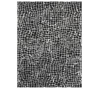 Area Rug 300 x 400 cm Black and White PUNGE