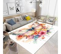 Area Rug, 3D Animal Butterfly 100 X 150 Cm Carpet, Modern Non-Slip Hallway Doormat Foldable Easy To Clean Rugs For Apartment Living Room Bedroom Dining Room Decor Mats /5961251404718
