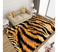Area Rug, 3D Animal Tiger Skin Ripple 50 X 80 Cm Carpet, Modern Non-Slip Hallway Doormat Foldable Easy To Clean Rugs For Apartment Living Room Bedroom Dining Room Decor Mats -783870968570