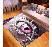 Area Rug, 3D Character Eyes 50 X 80 Cm Carpet, Modern Non-Slip Hallway Doormat Foldable Easy To Clean Rugs For Apartment Living Room Bedroom Dining Room Decor Mats -782268408228
