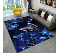 Area Rug 3D Printed Colorful Animals Butterflies Flowers Floor Mat Polyester Soft Material Non Slip Carpet Easy Clean For Bedroom Hall Kitchen Living Room Kids Room Doormat Carpet 60 X -3794719913589