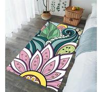 Area Rug, 3D Retro Plants And Flowers 100 X 150 Cm Carpet, Modern Non-Slip Hallway Doormat Foldable Easy To Clean Rugs For Apartment Living Room Bedroom Dining Room Decor Mats -253390272223