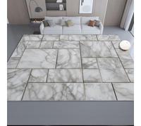 Area Rug 40 x 60 cm Bedroom Living Room Rugs, Washable Grey Modern Versatile Square Marble Patchwork Soft Rugs Indoor Floor No Slip Stain Resistant Carpet for Dining Room Kitchen Playroom