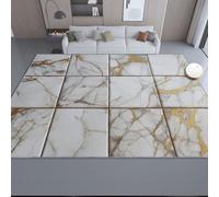 Area Rug 40 x 60 cm Bedroom Living Room Rugs, Washable Multicolored Luxury Unique Square Marble Patchwork Soft Rugs Indoor Floor No Slip Stain Resistant Carpet for Dining Room Kitchen Playroom