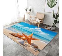 Area Rug 80 x 150 cm Non-Shedding Print Floor Carpet Machine Washable, Rugs for Living Room Non Slip Nature Animal Horse Cherry Blossom Carpet for Bedroom Dining Room, Pink