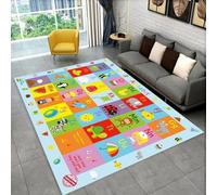 Area Rug Abc Cartoon Alphabet Infant Early Education 3D Printed Carpet Polyester Soft Touch Short Pile Rug Non Slip Area Rug Easy Clean For Living Room Bedroom Kitchen Floor Mat 180 X 280 Cm -9V5Z6W6T