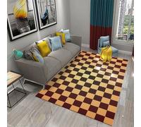 Area Rug Abstract Geometric Lattice 90 X 150 Cm Rugs Living Room Bedroom 3D Printed Floor Door Mat Non-Slip Inner Treads Kitchen Carpet Cushion - Polyester Soft Touch Easy Clean -4468331746794