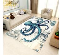 Area Rug Animal Octopus 3D Printed Carpet Polyester Soft Touch Short Pile Rug Non Slip Area Rug Easy Clean For Living Room Bedroom Kitchen Floor Mat 80 X 160 Cm -451290264887