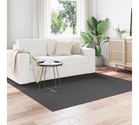 Area Rug Anthracite 120x120cm Polyester Non-Slip Indoor Outdoor Soft Square Grip