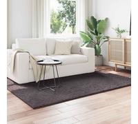 Area Rug Anthracite 170 x 120 cm Polyester Non-Slip Machine Washable Rectangular