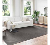 Area Rug Anthracite 240x340cm Polyester Rectangular Non-Slip MachineWash Indoor