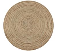 Vidaxl Area Rug Braided Jute 150 Cm Round