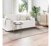 Area Rug Cream 160x230cm Polyester Non-Slip Indoor Outdoor Durable Soft EasyCare