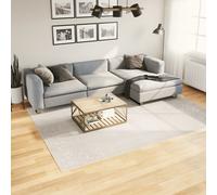 Area Rug Cream 200x280 cm 100% Polyester Short Pile 8mm Geometric 3D Soft Fluffy