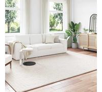 Area Rug Cream 240x340 cm Polyester Rectangular Non-Slip Modern Large Indoor XL