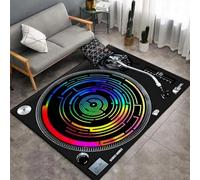 Area Rug Dj Audio Tape Records 3D Printed Carpet Polyester Soft Touch Short Pile Rug Non Slip Area Rug Easy Clean For Living Room Bedroom Kitchen Floor Mat 50 X 80 Cm / 19.6" X 31.5" -3H8U6N4I9R6N8T6J