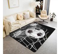 Area Rug Football Match 3D Rugs Non-Slip Mat Throw Rug Yoga For Living Room Playroom Classroom Nursery Decor Outdoor Floor Carpets - Polyester Soft Touch Easy Clean 40 X 60 Cm /6202238394417