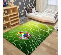 Area Rug Football, Soccer Field Rugs Living Room Bedroom 3D Printed Floor Door Mat Non-Slip Inner Treads Kitchen Carpet Cushion - Polyester Soft Touch Easy Clean 50 X 80 Cm -6238177265