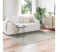 Area Rug Green 200x200cm Polyester Square Non-Slip Indoor Outdoor Washable XL HD