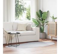 Area Rug Grey 100x200 cm Polyester Non-Slip Berkfield Home Grey Medium