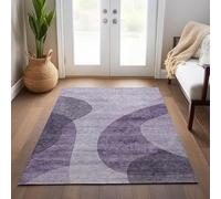 Area Rug Large 200 x 300 cm Soft Washable Rectangle Rugs for Living Room Bedroom Playroom Office Dining Room Home Decor Carpet Modern simple purple