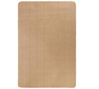 Area Rug Light Brown 100% Jute 70x130 cm Non-Slip Latex Backing Durable Eco Mat