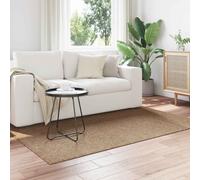 Area Rug Natural Polyester 140x200 cm Rectangular Non-Slip Machine Washable Soft
