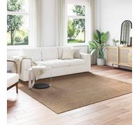 Area Rug Natural Polyester 240 x 240 cm Square Non-Slip Machine Washable Durable