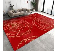 Area Rug Plant Rose For Print 3D Rugs Non-Slip Mat Throw Rug Yoga For Living Room Playroom Classroom Nursery Decor Outdoor Floor Carpets 40 X 60 Cm, Stain Resistant Easy Clean -9826460231329