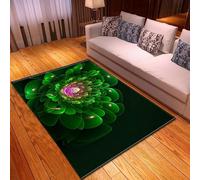 Area Rug Plant Rose Rugs Living Room Bedroom 3D Printed Floor Door Mat Non-Slip Inner Treads Kitchen Carpet Cushion 140 X 200 Cm, Soft Stain Resistant Easy Clean /9924187139565