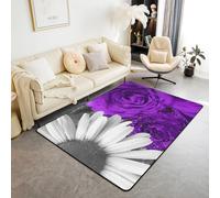 Area Rug Rose Flower 3D Rugs Non-Slip Mat Throw Rug Yoga For Living Room Playroom Classroom Nursery Decor Outdoor Floor Carpets 90 X 150 Cm, Soft Stain Resistant Easy Clean /1494726669297