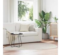 Area Rug Sand 140x200 cm Polyester Non-Slip Machine Washable Medium Pile Durable