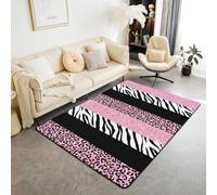 Area Rug Soft 3D Animal Leopard Texture Printed Floor Mat Polyester Material Non-Slip Carpet Easy Clean For Bedroom Hall Kitchen Living Room Kids Room Doormat Carpet 80 X 120 Cm -260592060