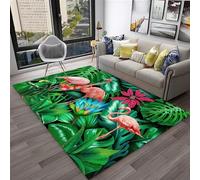 Area Rug Soft 3D Flamingo Cartoon Animal Printed Floor Mat Polyester Material Non-Slip Carpet Easy Clean For Bedroom Hall Kitchen Living Room Kids Room Doormat Carpet 90 X 150 Cm -87481370123