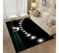 Area Rug Soft 3D Football Printed Floor Mat Polyester Material Non-Slip Carpet Easy Clean For Bedroom Hall Kitchen Living Room Kids Room Doormat Carpet 140 X 200 Cm -1907594313275