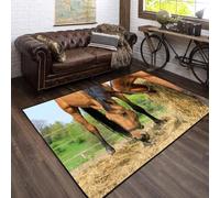 Area Rug Soft 3D Kids Rug Animal Horse Mat Nursery Rug Boys And Girls Cute Toddler Crawling Mat Non-Slip Carpet Easy Clean For Bedroom Hall Kitchen Living Room 40 X 60 Cm -1804305391058