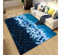 Area Rug Soft 3D Kids Rug Beach View Mat Nursery Rug Boys And Girls Cute Toddler Crawling Mat Non-Slip Carpet Easy Clean For Bedroom Hall Kitchen Living Room 100 X 200 Cm -2763116656124