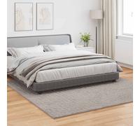Area Rug Square 240x240 cm Sand Polyester Non-Slip Modern Minimalist Floor Home