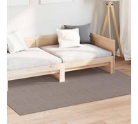 Area Rug Taupe 140x200cm Polyester Non-Slip Machine Washable Indoor Durable Soft