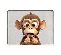 Area Rug The Silent Monkey Printed Carpet Washable Area Rug Living Room Rugs Soft Touch Washable
