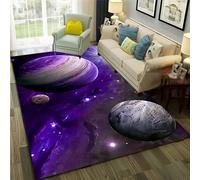 Area Rug Universe Outer Space Landscape 100 X 150 Cm Rugs Living Room Bedroom 3D Printed Floor Door Mat Non-Slip Inner Treads Kitchen Carpet Cushion - Polyester Soft Touch Easy Clean -776816641952