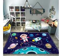 Area Rug Universe Outer Space Landscape 3D Printed Carpet Polyester Soft Touch Short Pile Rug Non Slip Area Rug Easy Clean For Living Room Bedroom Kitchen Floor Mat 160 X 230 Cm With Ru /3200763534008