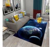 Area Rug Universe Outer Space Landscape 90 X 150 Cm Rugs Living Room Bedroom 3D Printed Floor Door Mat Non-Slip Inner Treads Kitchen Carpet Cushion - Polyester Soft Touch Easy Clean -734990362125