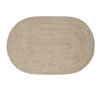 Area Rug White Jute 122x183 cm Handmade Natural Texture Modern Indoor Mat 4.9kg.