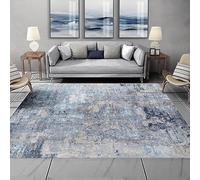 Area Rugs 120 x 170cm Soft Short Pile Anti-Slip Machine Washable, Modern Abstract Rugs for allway, Bedroom, and Kitchen Gradient multicolor gray brown blue