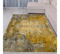 Area Rugs 2.6 x 4 ft,Black Grey Abstract Art Deco Modern,Yellow, 80 x 120 cm,Decorations Bedroom Living Room Coffee Table Couch Desk Chair