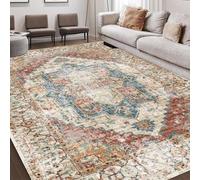 Area Rugs 2.6 x 4 ft,Girls room Oriental Medallion Vintage Multicolour,Red-Beige, 80 x 120 cm,Decorations Bedroom Living Room Coffee Table Couch Desk Chair