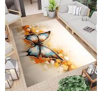 Area Rugs 3D Digital Print Animal Butterfly Carpet Living Room Bedroom Sofa Mat Door Mat Kitchen Bathroom Mat Carpet Bath Mats For Home Decoration 180 X 280 Cm - Easy Clean -670125952176